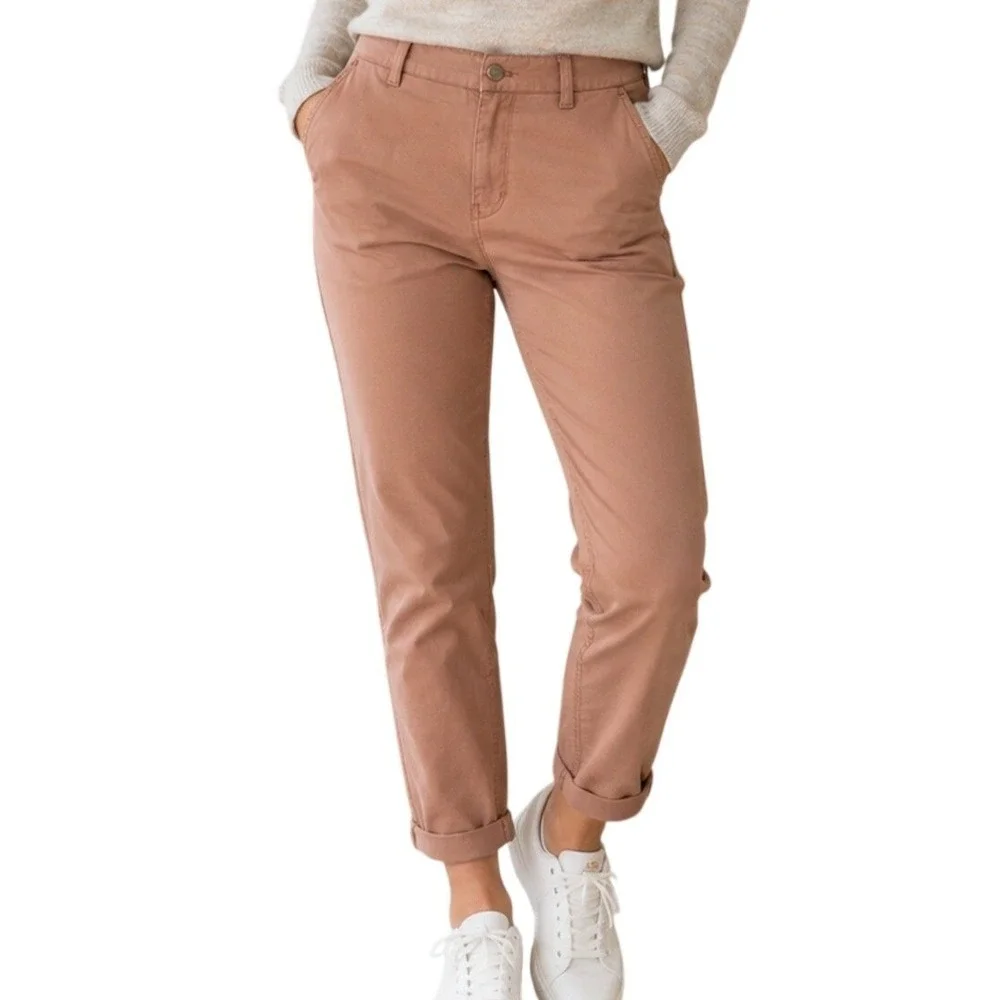 Lululemon City Sleek 5 Pocket High Rise 7/8 Pant Mauve Pink Clay SIZE 28